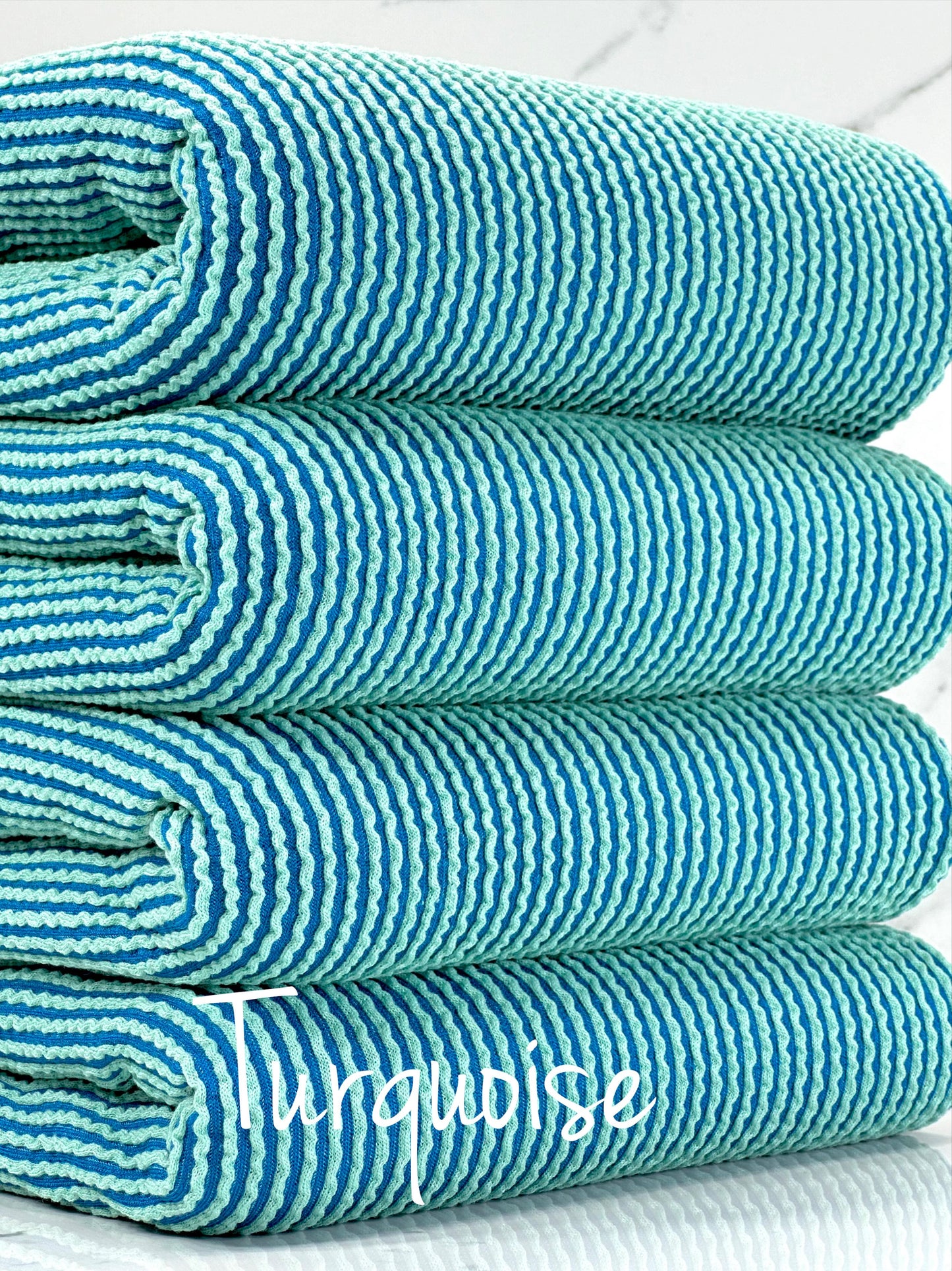 Turquoise 2 Tone Cozy Knit