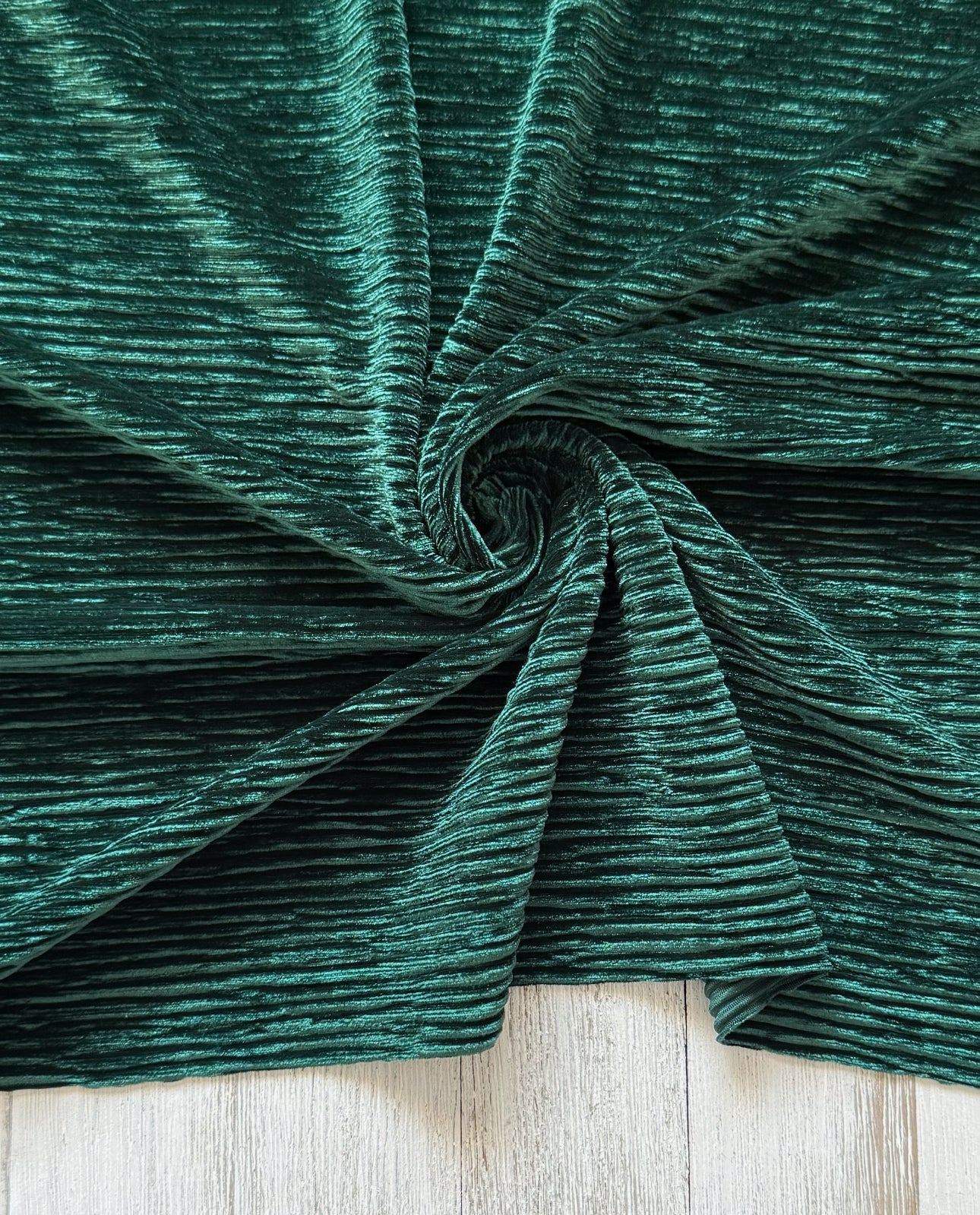 Yuletide Pleated Velvet