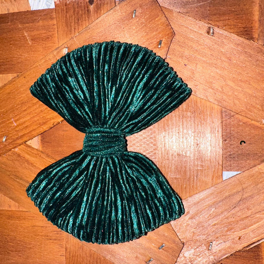 Yuletide Pleated Velvet