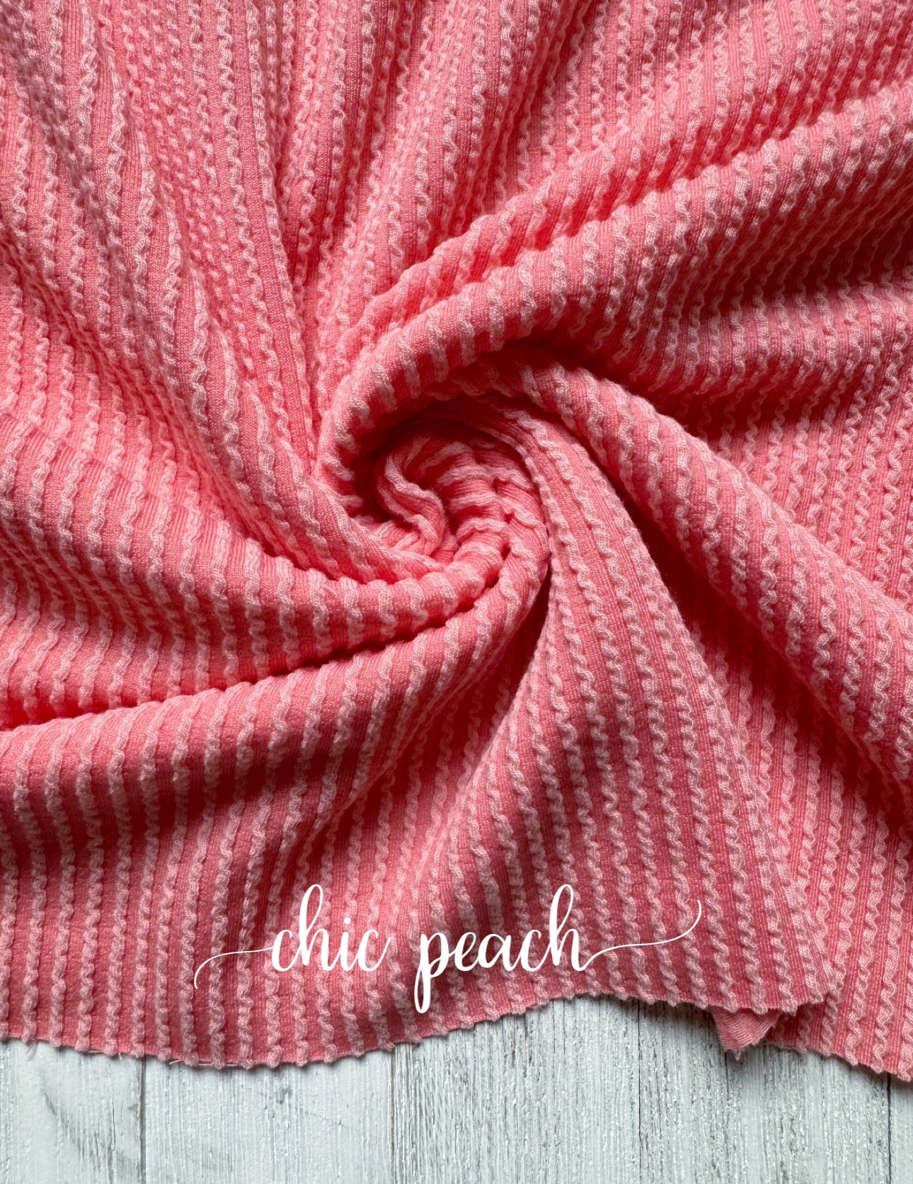 Chic Peach Cozy Knit
