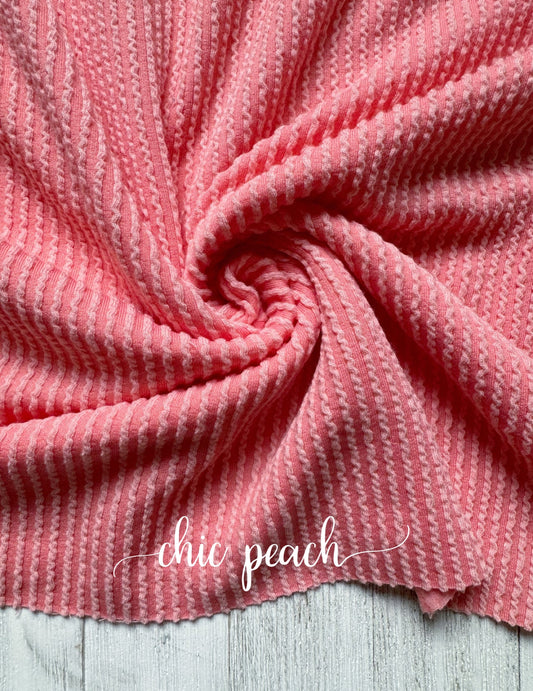 Chic Peach Cozy Knit