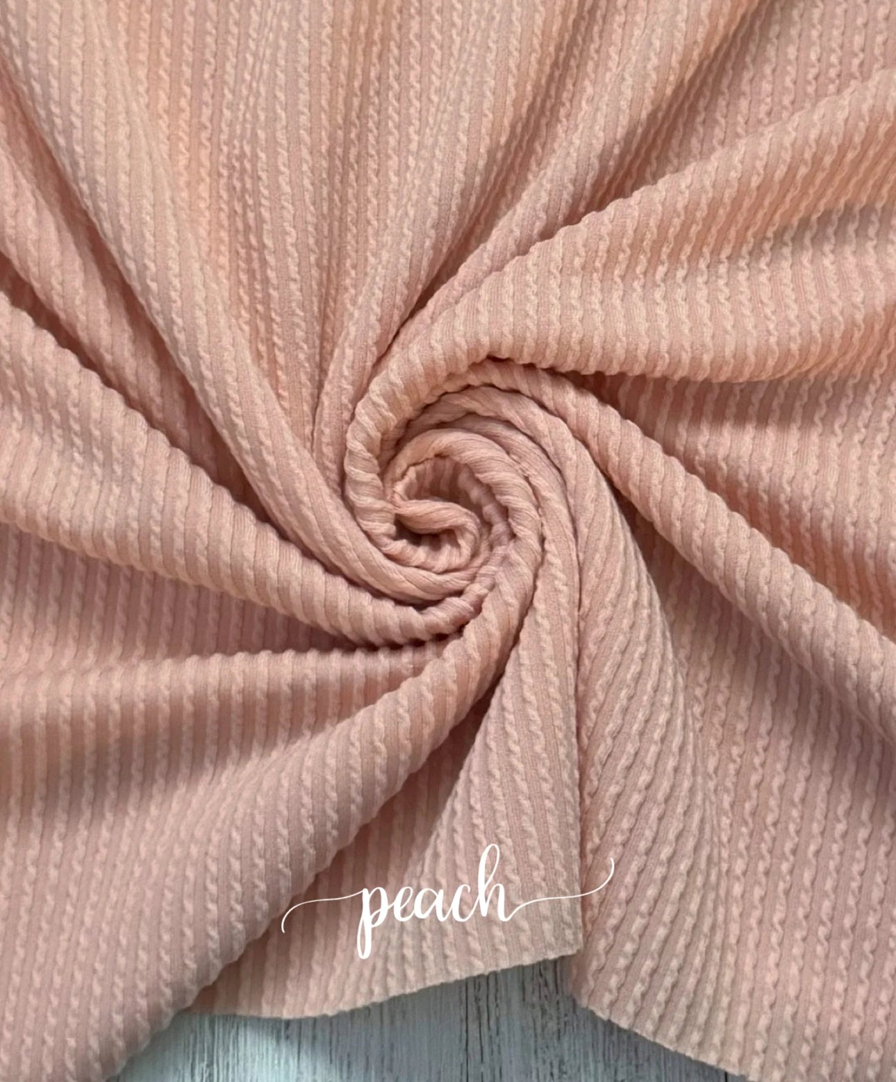 Peach Cozy Knit