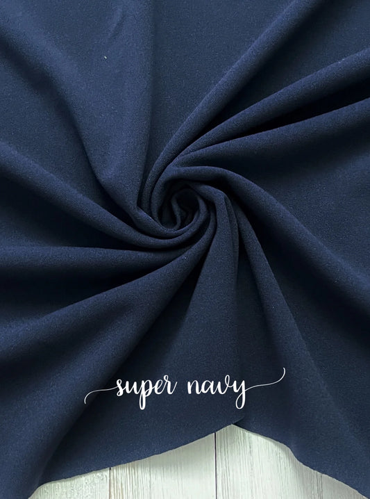 Navy Crepe