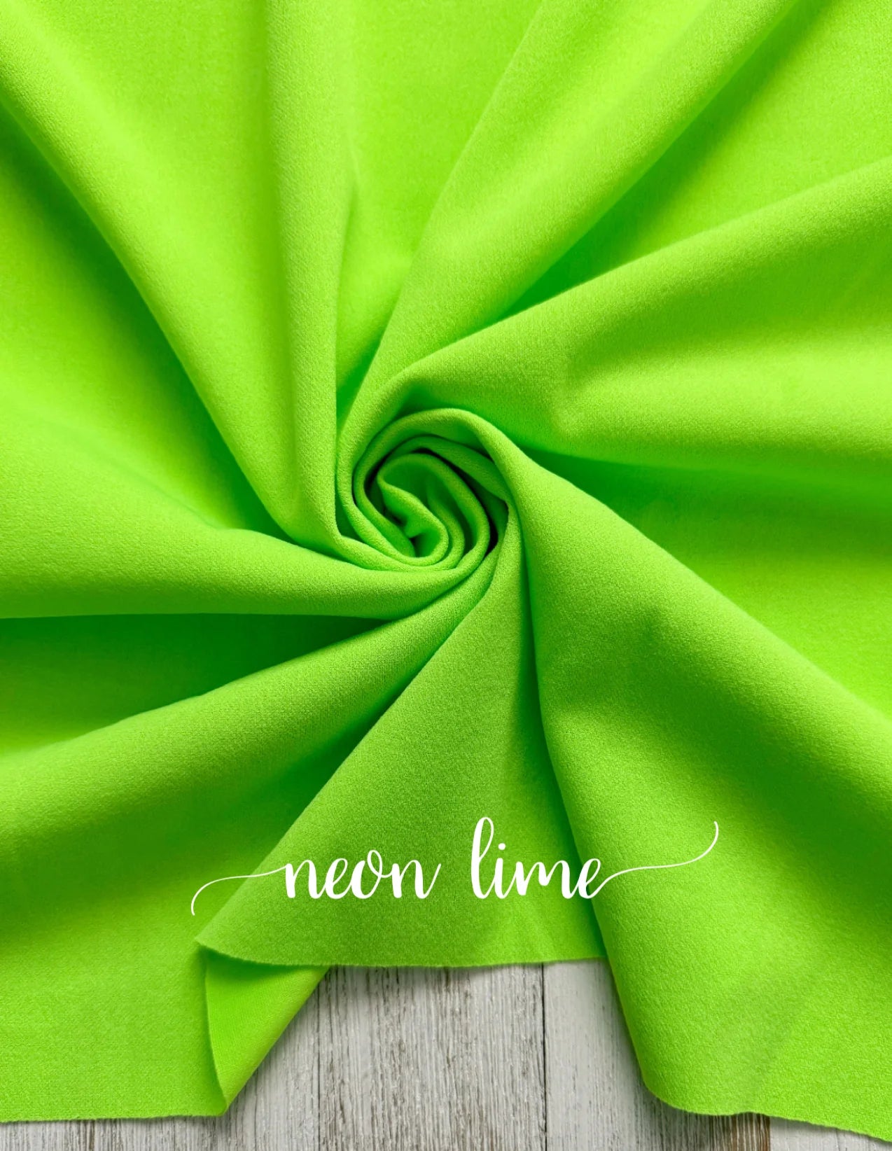 Neon Lime Crepe