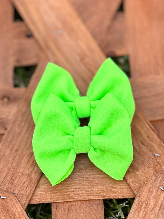 Neon Lime Crepe
