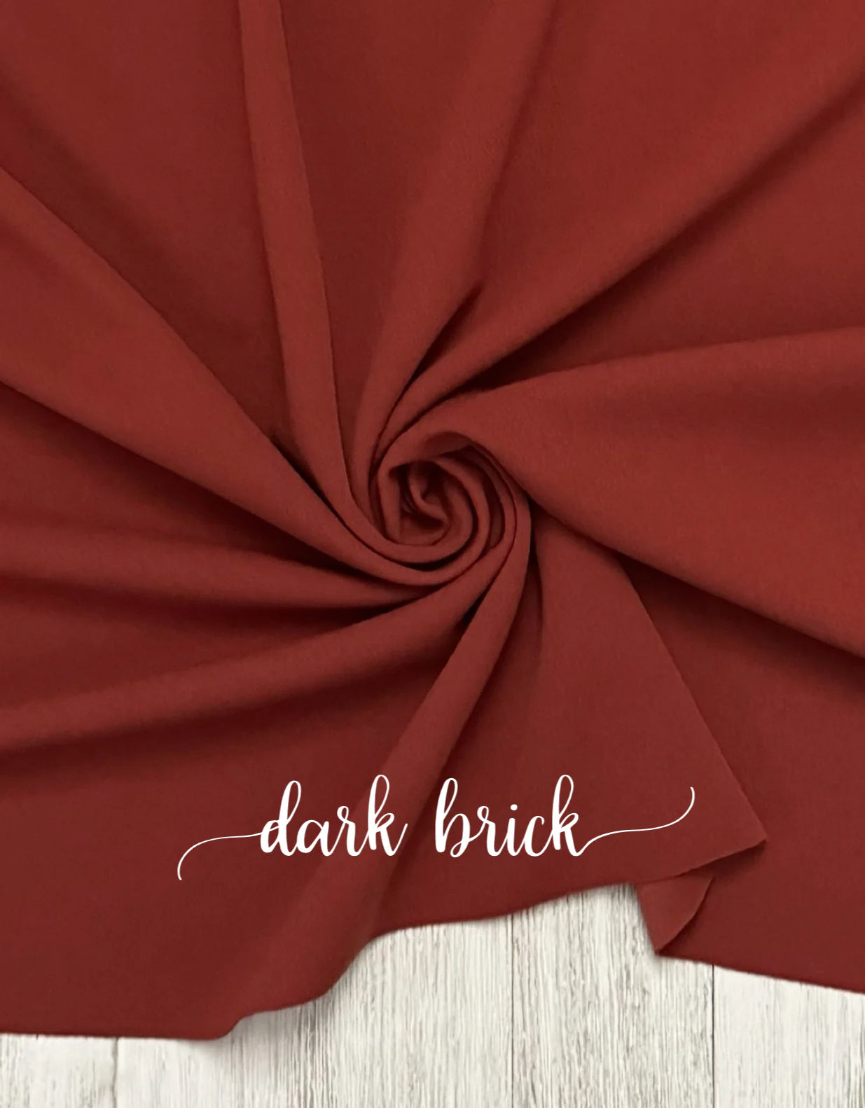 Dark Brick Crepe