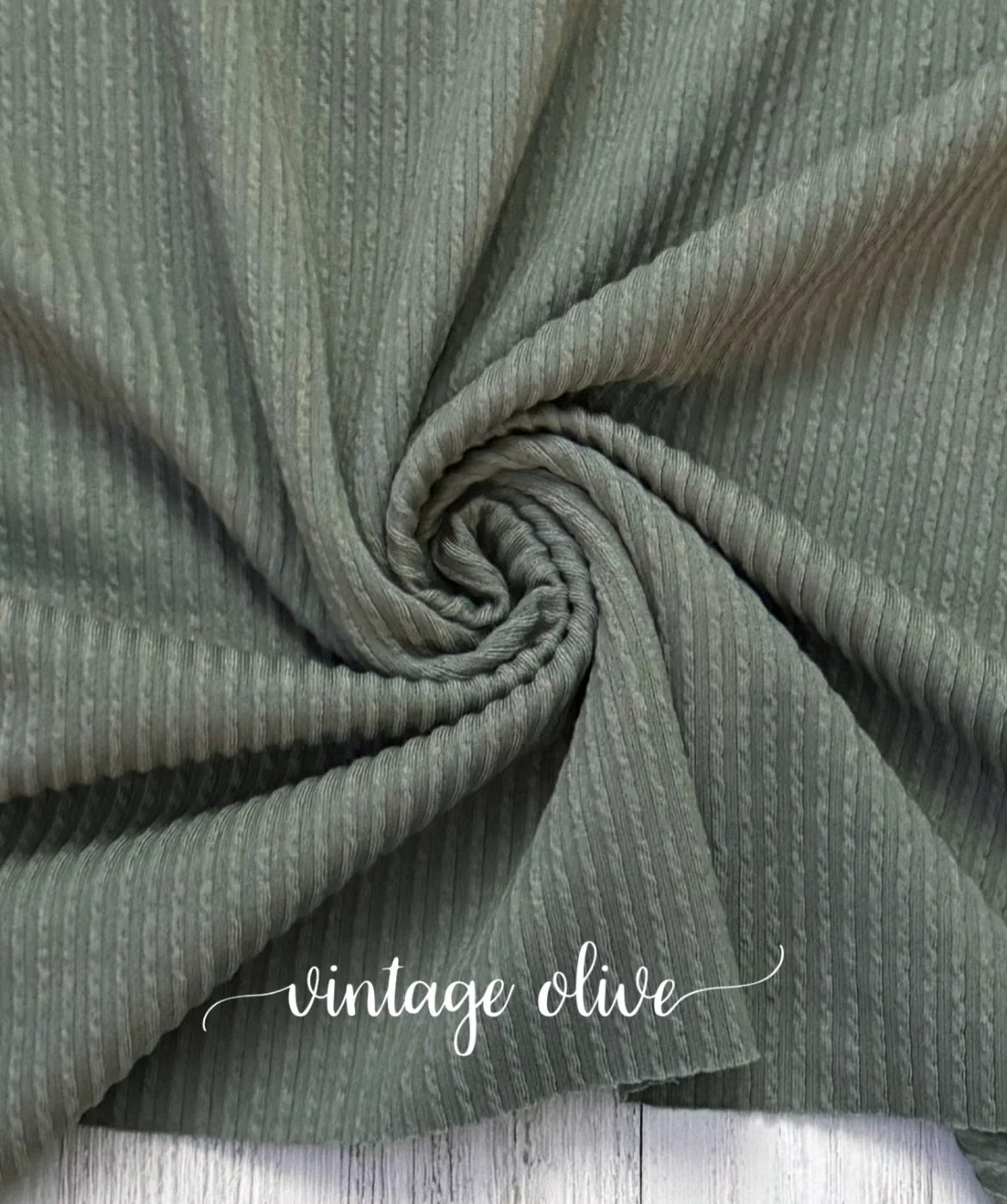 Vintage Olive Cozy Knit