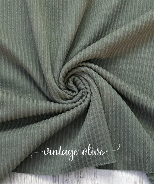 Vintage Olive Cozy Knit