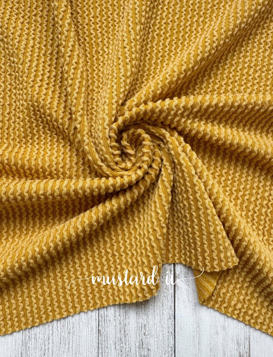 New Mustard Cozy Knit