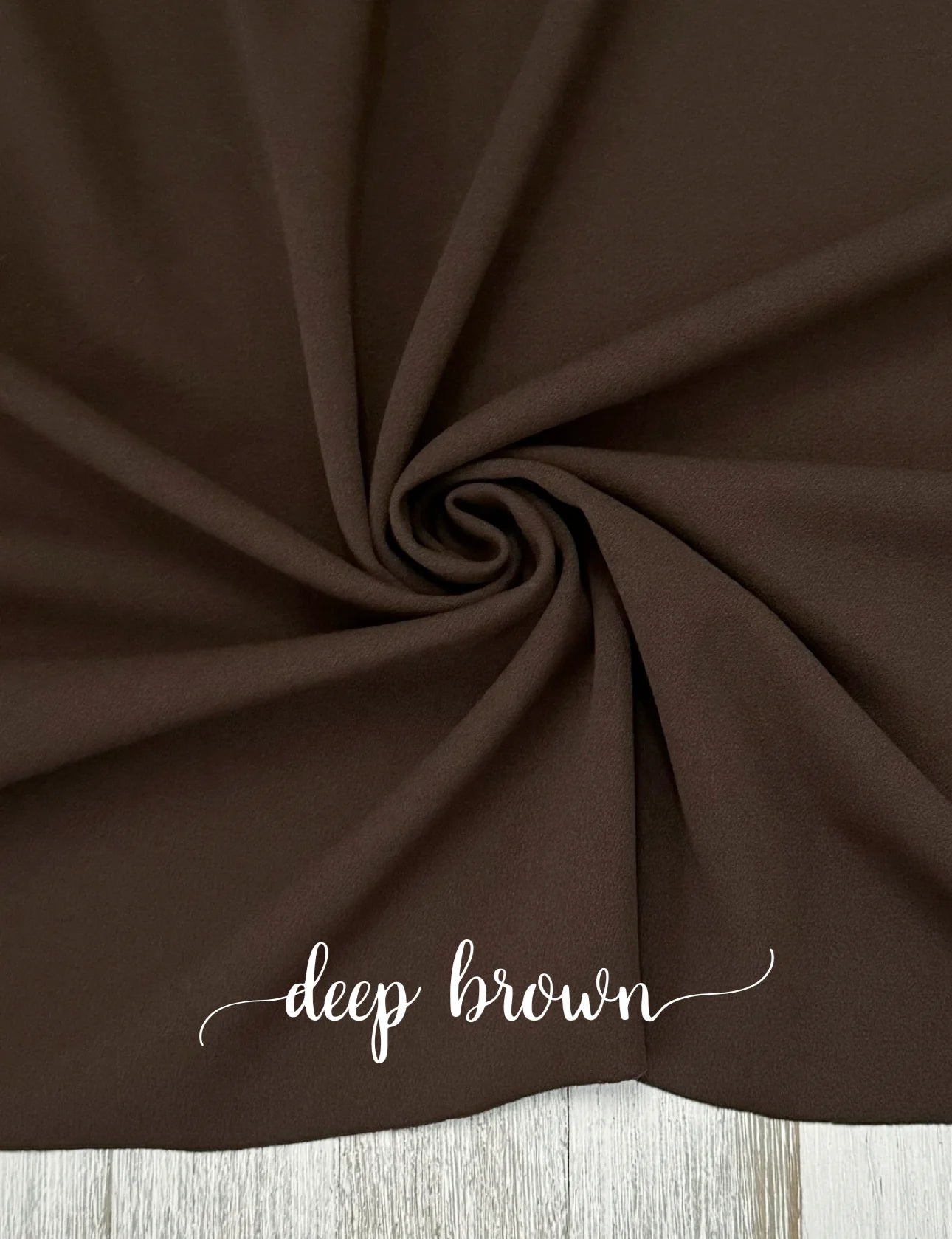 Deep Brown Crepe