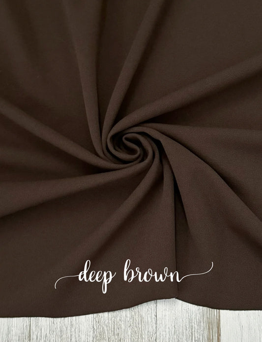 Deep Brown Crepe
